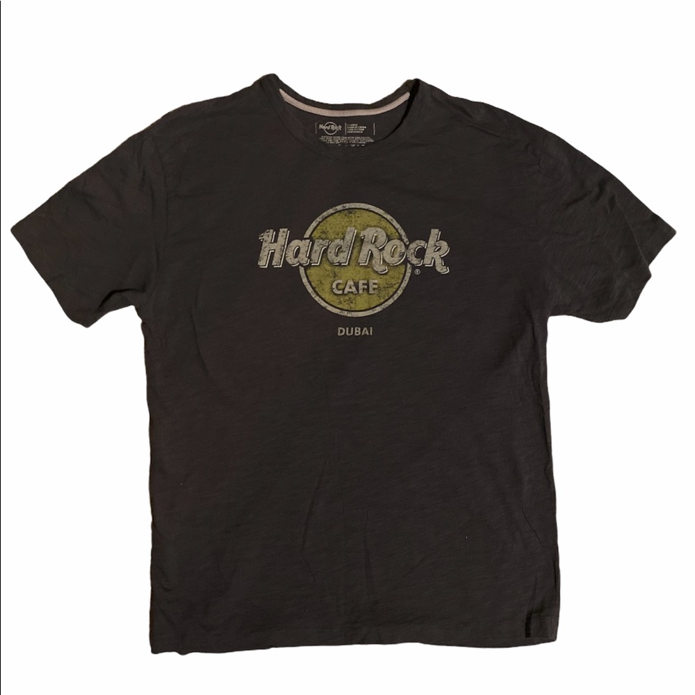 Grey Dubai Hard Rock Cafe T-Shirt